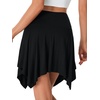 image:imageLYANER Women Stretchy Casual Mini SkirtBlack