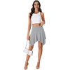 image:imageLYANER Women Stretchy Casual Mini SkirtGray