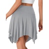 image:imageLYANER Women Stretchy Casual Mini SkirtGray