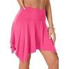 image:imageLYANER Women Stretchy Casual Mini SkirtRose