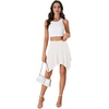 image:imageLYANER Women Stretchy Casual Mini SkirtWhite
