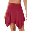 image:imageLYANER Women Stretchy Casual Mini SkirtWine Red