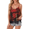 image:imageLYANER Womens Chiffon Lace Trim Sexy Cami ShirtsRose