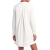 image:imageLYANER Womens Cotton Collared V Neck Casual Mini DressWhite
