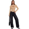image:imageLYANER Womens Cutout Front Sexy BodysuitsKhaki