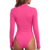 image:imageLYANER Womens Cutout Front Sexy BodysuitsRose