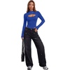 image:imageLYANER Womens Cutout Front Sexy BodysuitsRoyal Blue