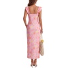 image:imageLYANER Womens Floral Print High Slit Long Dress Light PinkLight Pink