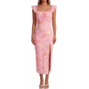 image:imageLYANER Womens Floral Print High Slit Long Dress Light PinkLight Pink