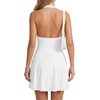 image:imageLYANER Womens Halter Deep V Neck Y2k Mini DressWhite