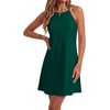 image:imageLYANER Womens Halter Neck Mini DressDark Green