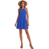 image:imageLYANER Womens Halter Neck Mini DressLight Royal Blue