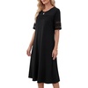 image:imageLYANER Womens Hollow Out Casual DressBlack
