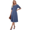 image:imageLYANER Womens Hollow Out Casual DressDark Blue