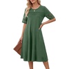 image:imageLYANER Womens Hollow Out Casual DressDark Green