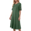 image:imageLYANER Womens Hollow Out Casual DressDark Green