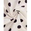 image:imageLYANER Womens Polka Dots Henley V Neck Long DressBeige
