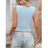 image:imageLYANER Womens Ribbed Knit Sexy Tank TopsBaby Blue