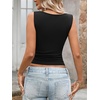 image:imageLYANER Womens Ribbed Knit Sexy Tank TopsBlack