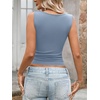 image:imageLYANER Womens Ribbed Knit Sexy Tank TopsDusty Blue