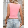 image:imageLYANER Womens Ribbed Knit Sexy Tank TopsPink