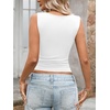 image:imageLYANER Womens Ribbed Knit Sexy Tank TopsWhite