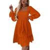 image:imageLYANER Womens Shirred Party Mini DressCaramel