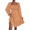 image:imageLYANER Womens Shirred Party Mini DressPink Floral Print