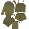 image:imageLYANER Womens Silky Satin Pajamas SetArmy Green