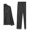 image:imageLYANER Womens Silky Satin Pajamas SetBlack