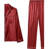 image:imageLYANER Womens Silky Satin Pajamas SetBurgundy
