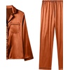 image:imageLYANER Womens Silky Satin Pajamas SetCaramel