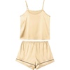 image:imageLYANER Womens Silky Satin Pajamas SetChampagne Yellow
