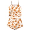 image:imageLYANER Womens Silky Satin Pajamas SetDaisy Orange