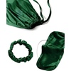 image:imageLYANER Womens Silky Satin Pajamas SetDark Green
