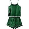 image:imageLYANER Womens Silky Satin Pajamas SetDark Green