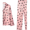 image:imageLYANER Womens Silky Satin Pajamas SetHeart Pink