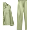 image:imageLYANER Womens Silky Satin Pajamas SetLight Green