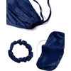 image:imageLYANER Womens Silky Satin Pajamas SetNavy Blue