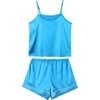 image:imageLYANER Womens Silky Satin Pajamas SetTeal Blue