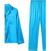 image:imageLYANER Womens Silky Satin Pajamas SetTeal Blue