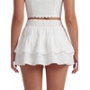 image:imageLYANER Womens Smocked Layered Boho Mini SkirtsWhite