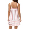 image:imageLYANER Womens Striped Casual Mini DressRed