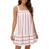 image:imageLYANER Womens Striped Casual Mini DressRed