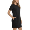 image:imageLYANER Womens Summer Weekend Casual Mini DressBlack