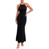 image:imageLYANER Womens Tie Backless Tiered Halter DressBlack