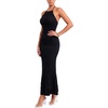 image:imageLYANER Womens Tie Backless Tiered Halter DressBlack