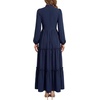 image:imageLYANER Womens Tiered Ruffle Casual Long DressNavy Blue