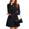 image:imageLYANER Womens Zipper Back Business Casual Mini DressBlack
