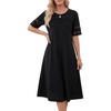 image:imageLYANER Womens Hollow Out Casual DressBlack